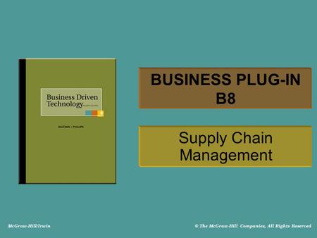 Supply Chain Management