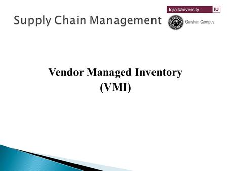 Supply Chain Management