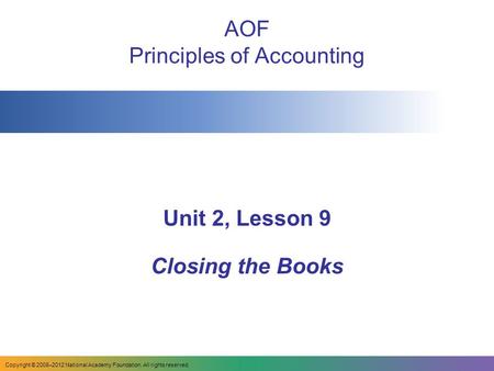 AOF Principles of Accounting