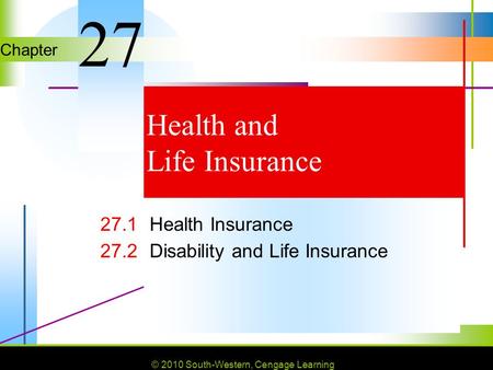 Health and Life Insurance