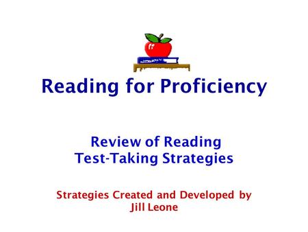 Reading for Proficiency