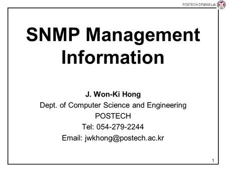 SNMP Management Information