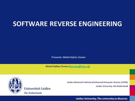 SOFTWARE REVERSE ENGINEERING