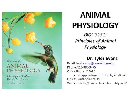 Principles of Animal Physiology