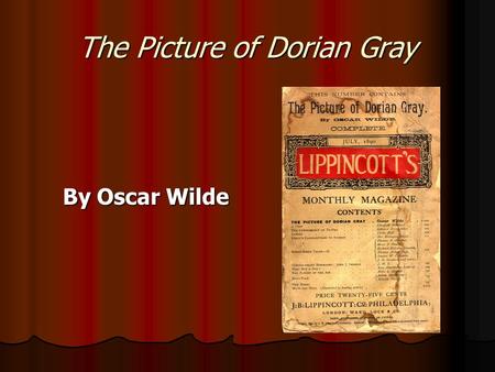 The Picture of Dorian Gray