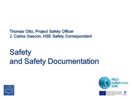 Safety & Safety Documentation 2 3 Safety in three Questions Why ? Providing a safe workplace is a legal and moral obligation on every undertaking, and.