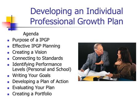 Developing an Individual Professional Growth Plan