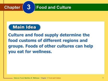 3 Chapter Food and Culture