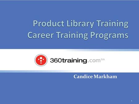 Product Library Training Career Training Programs