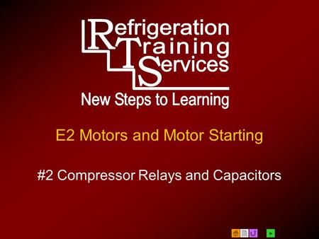 E2 Motors and Motor Starting