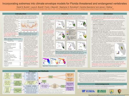 Climate envelope models (CEMs) are a subset of species distribution models (SDM) which attempt to define a species’ climate “niche.” CEMs correlate species.