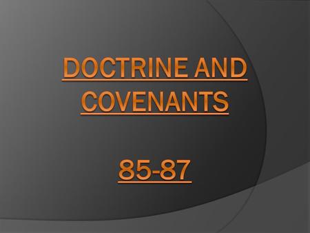 Doctrine and Covenants 85:7 “One Mighty and Strong” Those who believed they were the “One Mighty and Strong:” James Brighouse: 1887-1892 He published.