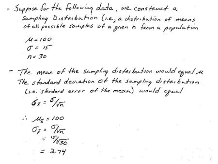 One Sample Z-test Convert raw scores to z-scores to test hypotheses about sample Using z-scores allows us to match z with a probability Calculate: