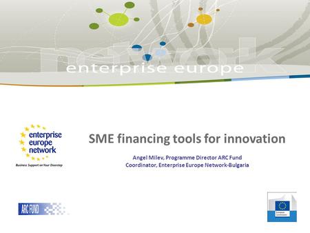 SME financing tools for innovation