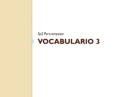 VOCABULARIO 3 Sp2 Para empezar. El centro comercial- mall No mm in Spanish. El centro- downtown Gimnasio NoY La piscina- swimming pool Pisces Peces La.