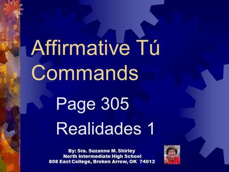 Affirmative Tú Commands