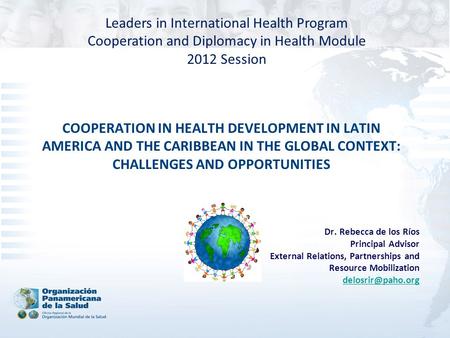 Leaders in International Health Program