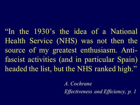 A. Cochrane Effectiveness and Efficiency, p. 1