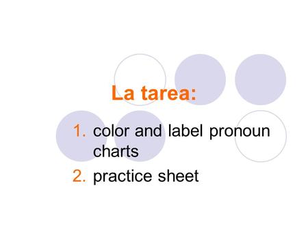 color and label pronoun charts practice sheet