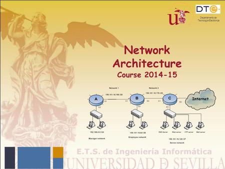 E.T.S. de Ingeniería Informática Network Architecture Course 2014-15 Departamento de Tecnología Electrónica.