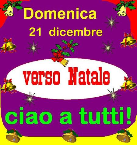 2 dicembre 21 dicembre. Tutti! Insieme … T u t t i …