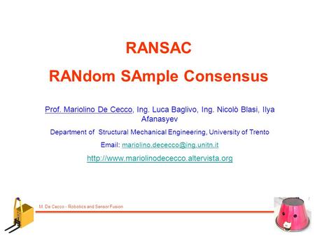 RANdom SAmple Consensus