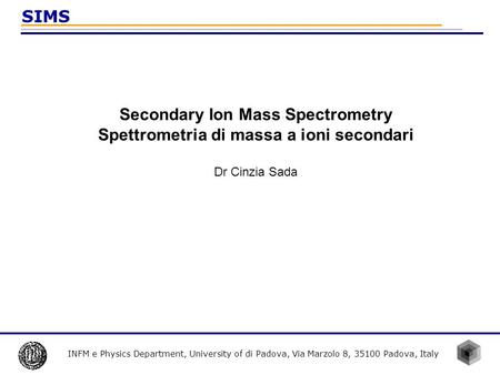 Secondary Ion Mass Spectrometry