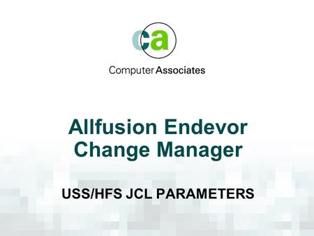 Allfusion Endevor Change Manager