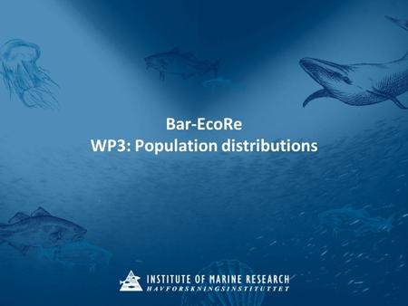 Bar-EcoRe WP3: Population distributions. Bar-EcoRe kick-off meeting 15/06/2010 – WP3: population distributions Bar-EcoRe, WP3: Population distribution.