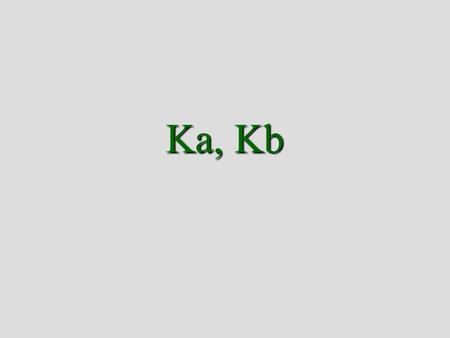 Ka, Kb. Comparing the pH of two acids 1.Predict the pH of HCl and HF (below) 2.Calibrate a pH meter 3.Measure the pH of HCl(aq) and HF(aq) 4.Complete.