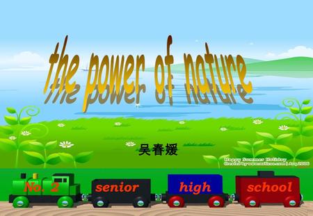 No. 2 senior high school. What does Dr. Janice Foster think about global warming? (on page 26) Dr. Janice Foster thinks the effects of global warming.