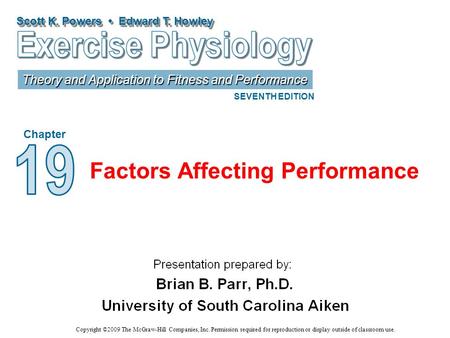 Factors Affecting Performance