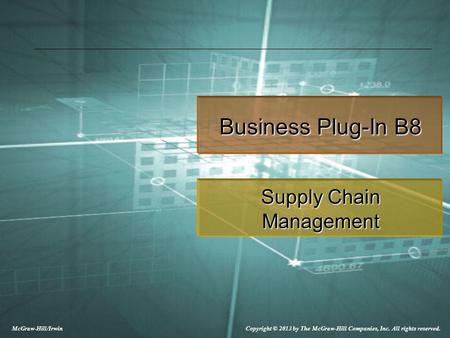 Supply Chain Management