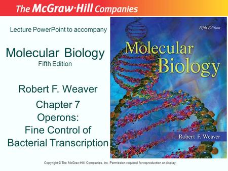 Molecular Biology Fifth Edition