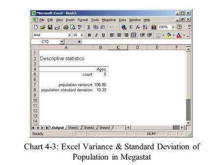 Enter the data range in the Input range box