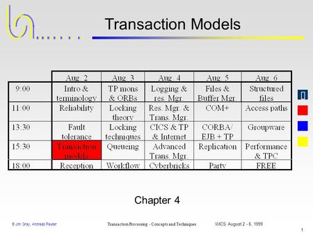 Transaction Models Chapter 4