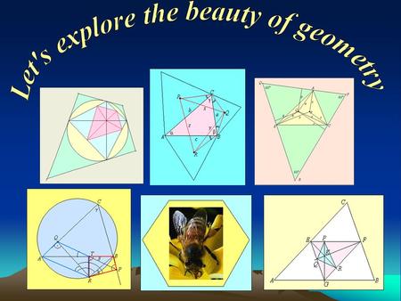 The following education programme is recommended for maths teachers and students dealing with basic geometry at secondary and higher level of educational.