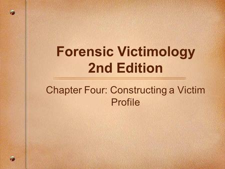 Forensic Victimology 2nd Edition