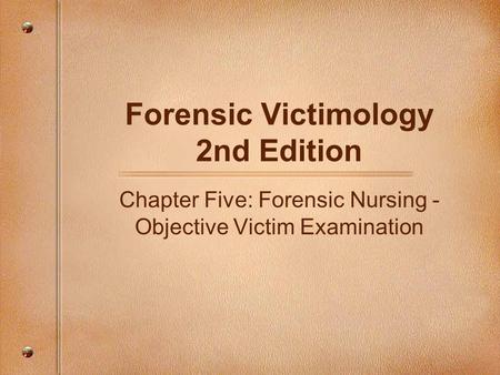 Forensic Victimology 2nd Edition