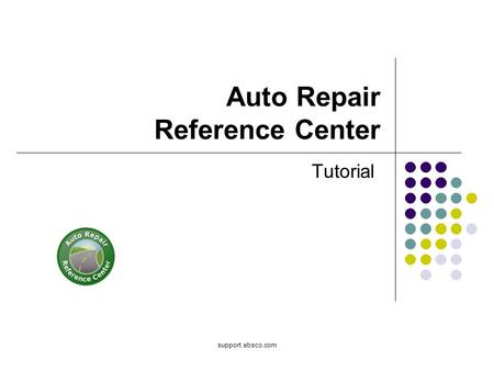 Auto Repair Reference Center