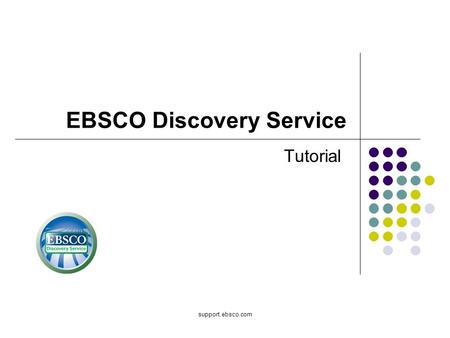 EBSCO Discovery Service