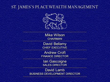 INTERIM RESULTS July 2008. Mike Wilson CHAIRMAN David Bellamy CHIEF EXECUTIVE Andrew Croft FINANCE DIRECTOR Ian Gascoigne SALES DIRECTOR David Lamb BUSINESS.