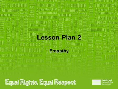 Lesson Plan 2 Empathy.