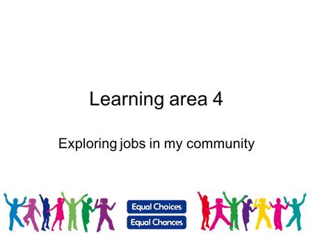 Exploring jobs in my community