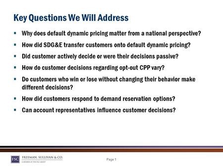 Defaulting Customers onto CPP – Lessons from Actual Experience, 2009 Defaulting Customers onto CPP – Lessons from Actual Experience Josh Bode, FSC July.