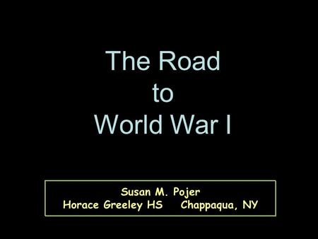 Susan M. Pojer Horace Greeley HS Chappaqua, NY