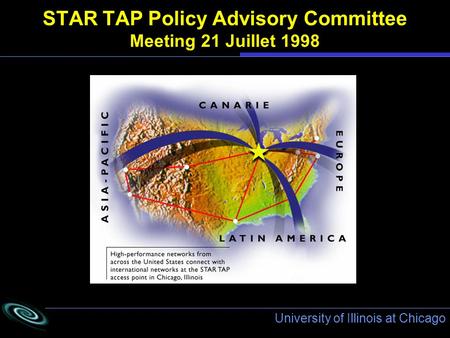 University of Illinois at Chicago STAR TAP Policy Advisory Committee Meeting 21 Juillet 1998.