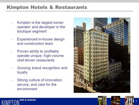 Kimpton Hotels & Restaurants