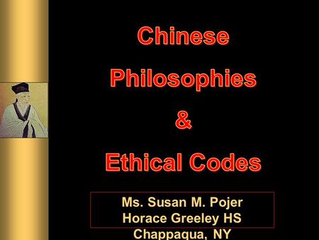 Ms. Susan M. Pojer Horace Greeley HS Chappaqua, NY