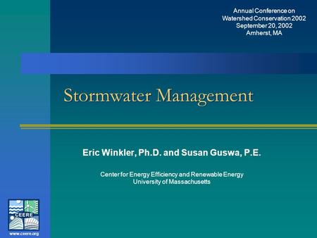 Stormwater Management